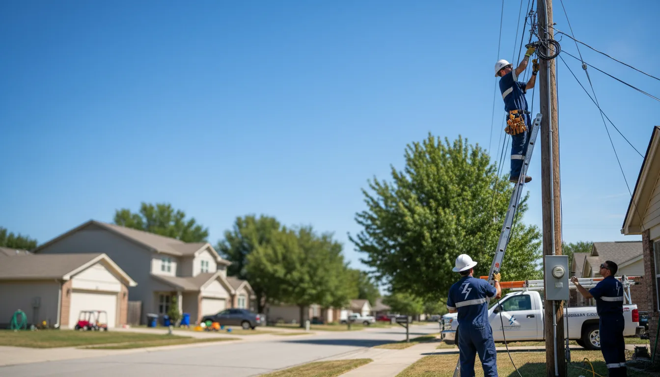 Residential electrician providing installation services in New Franklin, MO